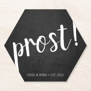 "Prost" Polterabend Beer Drink Untersetzer