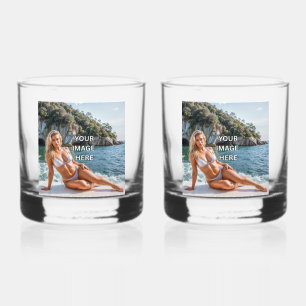 PROST! 🥃 Rocks Glas – Bild oder Text hinzufügen