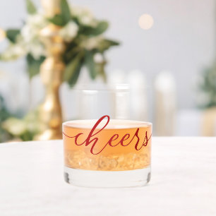 PROST! Spaß Schöne Typografie mit Namen Whiskyglas