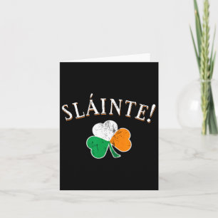 Prost Toast Irland Flagge Shamrock St. Patricks D Karte