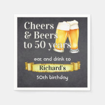 Prost und Bier 50 Jahre einfache Vintage-Schwarz