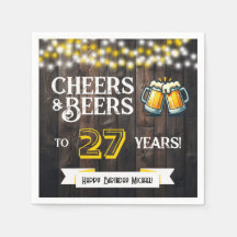 Prost und Bier zum 27. rustikalen Geburtstagsparty