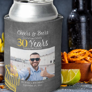 Prost und Bier zum 30. Geburtstag Männer Geburtsta Dosenkühler