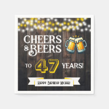 Prost und Bier zum 47. Rustikalen Geburtstagsparty