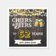 Prost und Bier zum 62. Rustikalen Geburtstag
