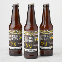 Prost und Bier zum 71. rustikalen Geburtstag