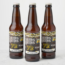 Prost und Bier zum 72. rustikalen Geburtstag
