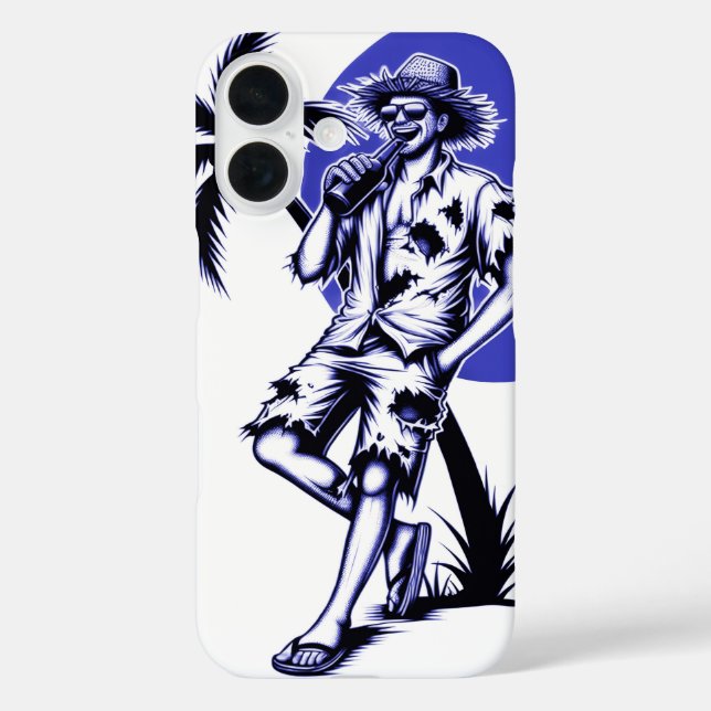 Prost unter Palmen im Urlaub iPhone 16 Hülle (Rückseite)