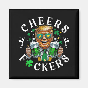 Prost Vorne St Patricks Day Lustiges Biertrinken Magnet