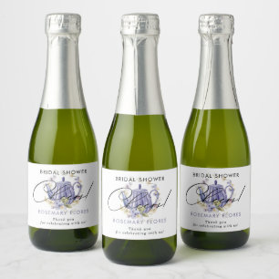 Prost Wasserfarbe Lila Teekanne Brautparty 