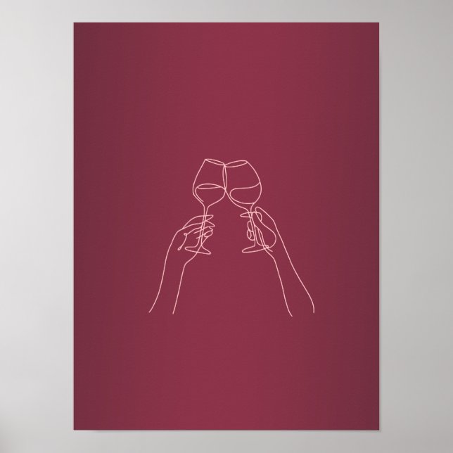 Prost Wein Poster (Vorne)