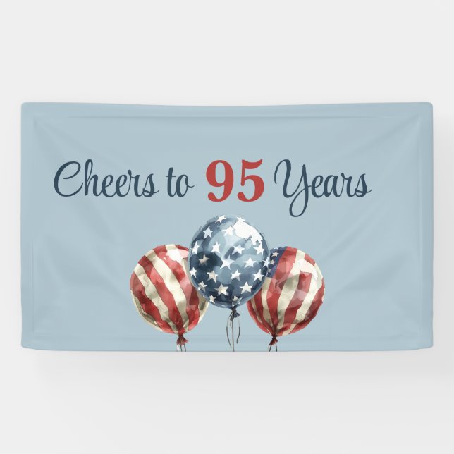 Prost zum 95. Geburtstagsfeier  Banner (Horizontal)