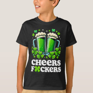 Prost zum St. Patrick's Day Lustige Männer Biertri T-Shirt