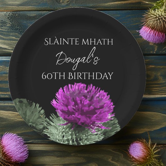 Prost zum Thistle Geburtstag Pappteller (Von Creator hochgeladen)