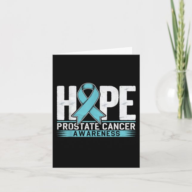 Prostatabewusstsein Monat Hoffnung Prostatakrebs-S Karte (Vorderseite)