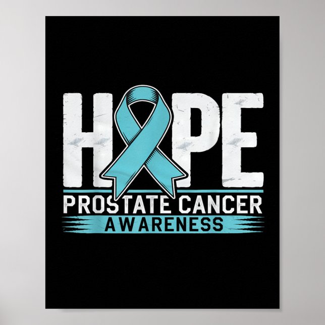 Prostatabewusstsein Monat Hoffnung Prostatakrebs-S Poster (Vorne)