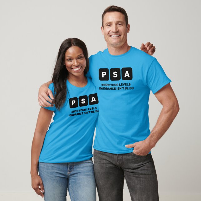 Prostatakrebs Awareness PSA T-Shirt (Unisex)