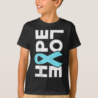 Prostatakrebs-Bewusstsein - Hope Liebe Support Rib T-Shirt