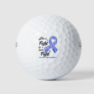 Prostatakrebs-Bewusstsein Ihr Kampf ist unser Kamp Golfball
