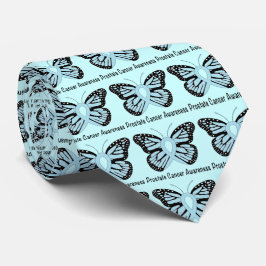 Prostatakrebs-Bewusstseinsband mit Schmetterling Krawatte