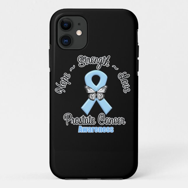 Prostatakrebs-Hoffnungs-Stärken-Liebe Case-Mate iPhone Hülle (Rückseite)