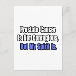 Prostatakrebs ist nicht ansteckend. postkarte