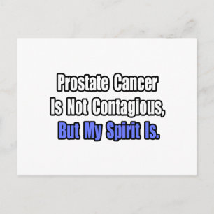 Prostatakrebs ist nicht ansteckend. postkarte