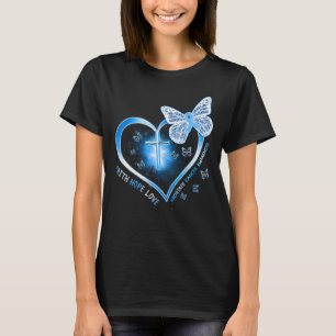 Prostatakrebs-Kreuzherz-Geschenkkrieger T-Shirt