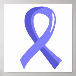 Prostatakrebs Light Blue Ribbon 3 Poster
