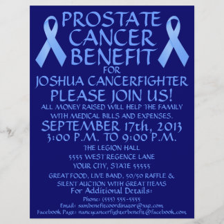 Prostatakrebs Ribbon Benefit Flyer