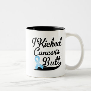 Prostatakrebs trat ich Hintern Zweifarbige Tasse