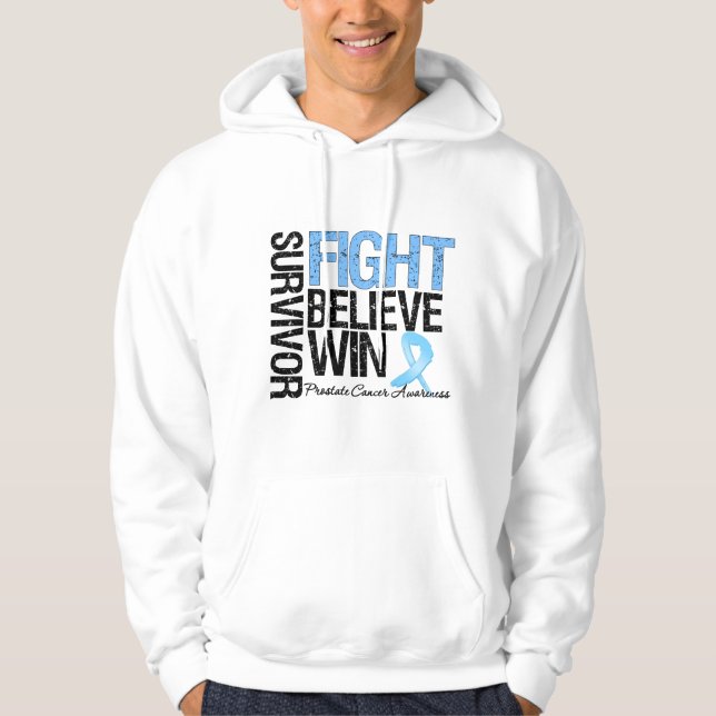 Prostatakrebs-Überlebend-Kampf glauben Hoodie (Vorderseite)