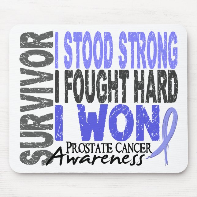 Prostatakrebs-Überlebender 4 Mousepad (Vorne)