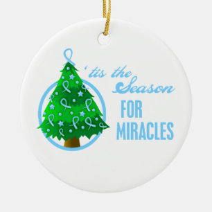 Prostatakrebs-Weihnachtswunder Keramik Ornament