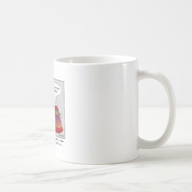 Prostataproblem-Cartoon-Tasse Kaffeetasse (Rechts)