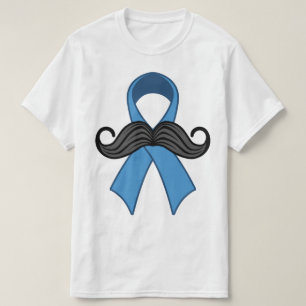 Prostate Awareness Ribbon Mustache T-Shirt