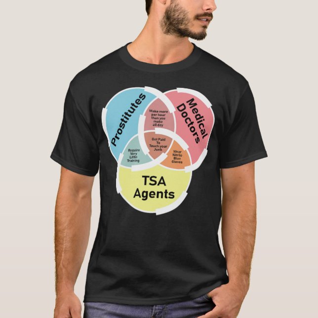 Prostitution TSA sarkastisch und arbeitslos Gif T-Shirt (Vorderseite)