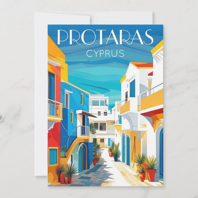 Protaras cyprus - Ostzypern Feiertagskarte (Vorderseite)