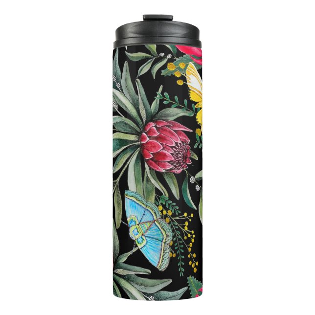 Protea Autralian Floral mit thermischer Wäscherin Thermosbecher (Vorderseite)