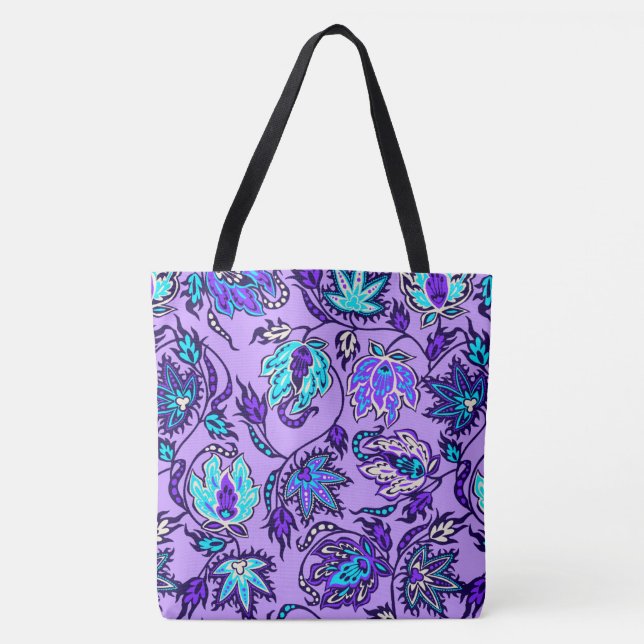 Protea Batik Hawaiian Tropical Floral Beach Bag Tasche (Vorderseite)