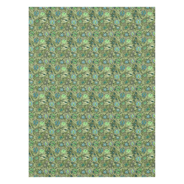 Protea Batik Hawaiian Tropical Floral Tischdecke (Vorderseite)