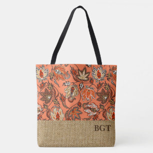 Protea Batik Hawaiian Tropical Monogram Beach Bag Tasche