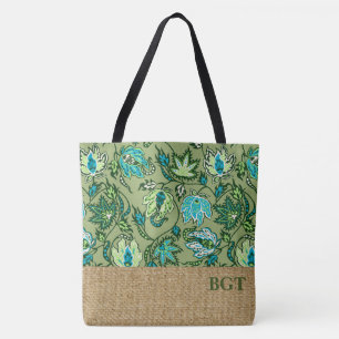 Protea Batik Hawaiian Tropical Monogram Beach Bag Tasche