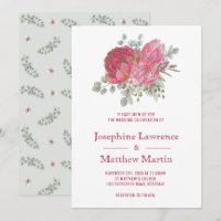 Protea Blume Hochzeiten Einladungen