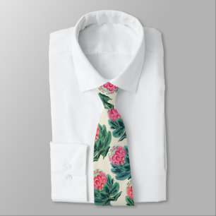 Protea Blume Pattern  Krawatte
