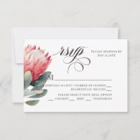 Protea Blush Wasserfarbe Blume