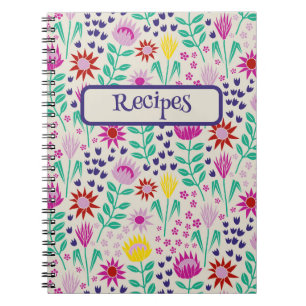 Protea Floral Block Print Milleflex Lichter Notizblock