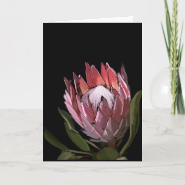 Protea-Gruß-Karte Karte (Vorderseite)