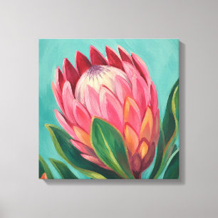 Protea-Malerei Leinwanddruck