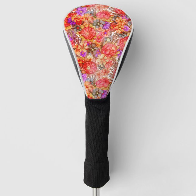 Protea-Muster Golf Headcover (Vorderseite)